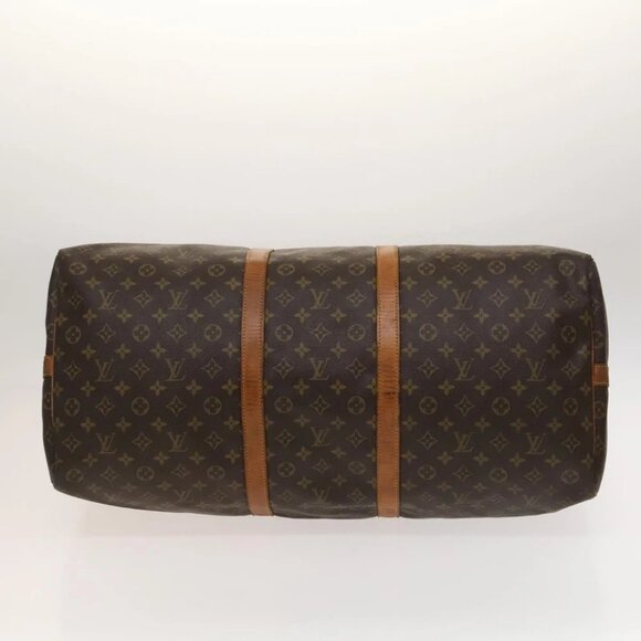 LOUIS VUITTON Monogram Keepall Bandouliere 55 Boston Bag - Picture 5 of 14